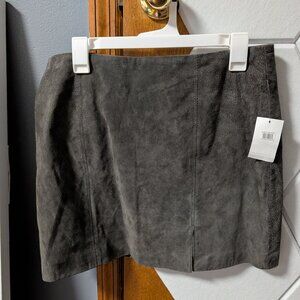 Blank NYC Grey Suede Miniskirt, 31, NWT